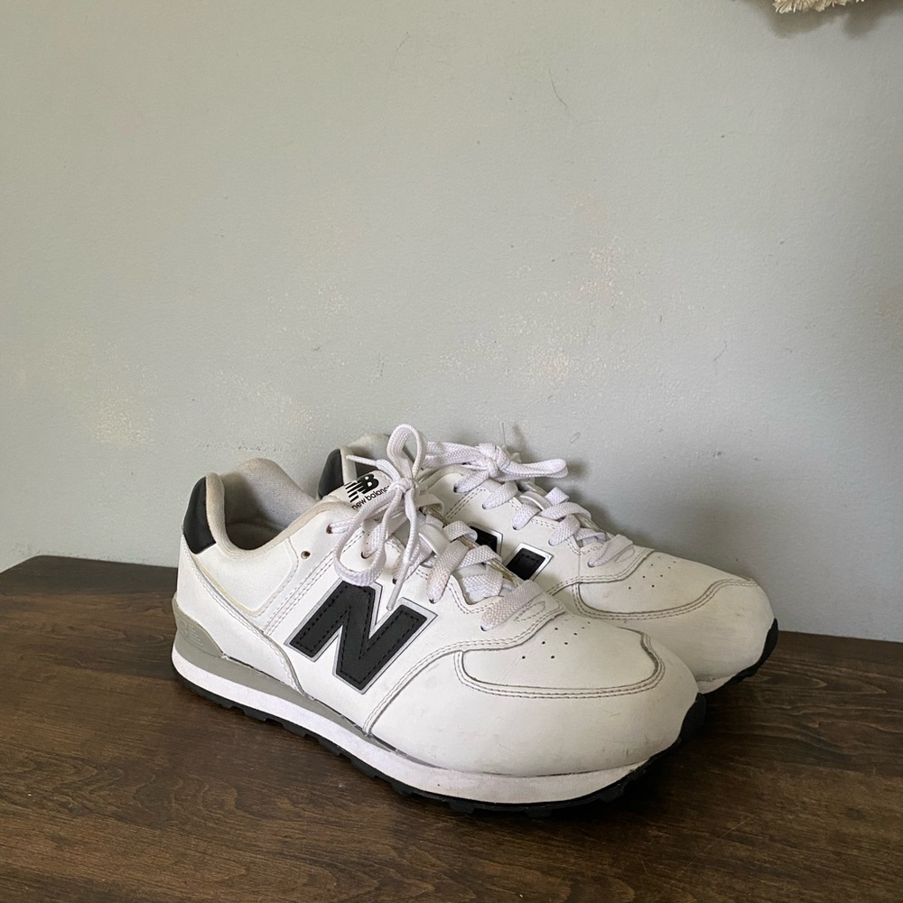 New Balance Classic White and Black Shoes